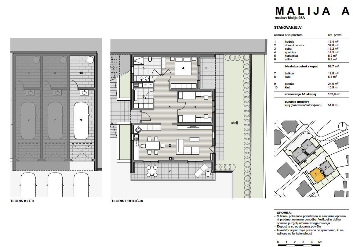 Malija Dreams - stanovanje A1 v skupni izmeri 203,9 m² - Slika 8