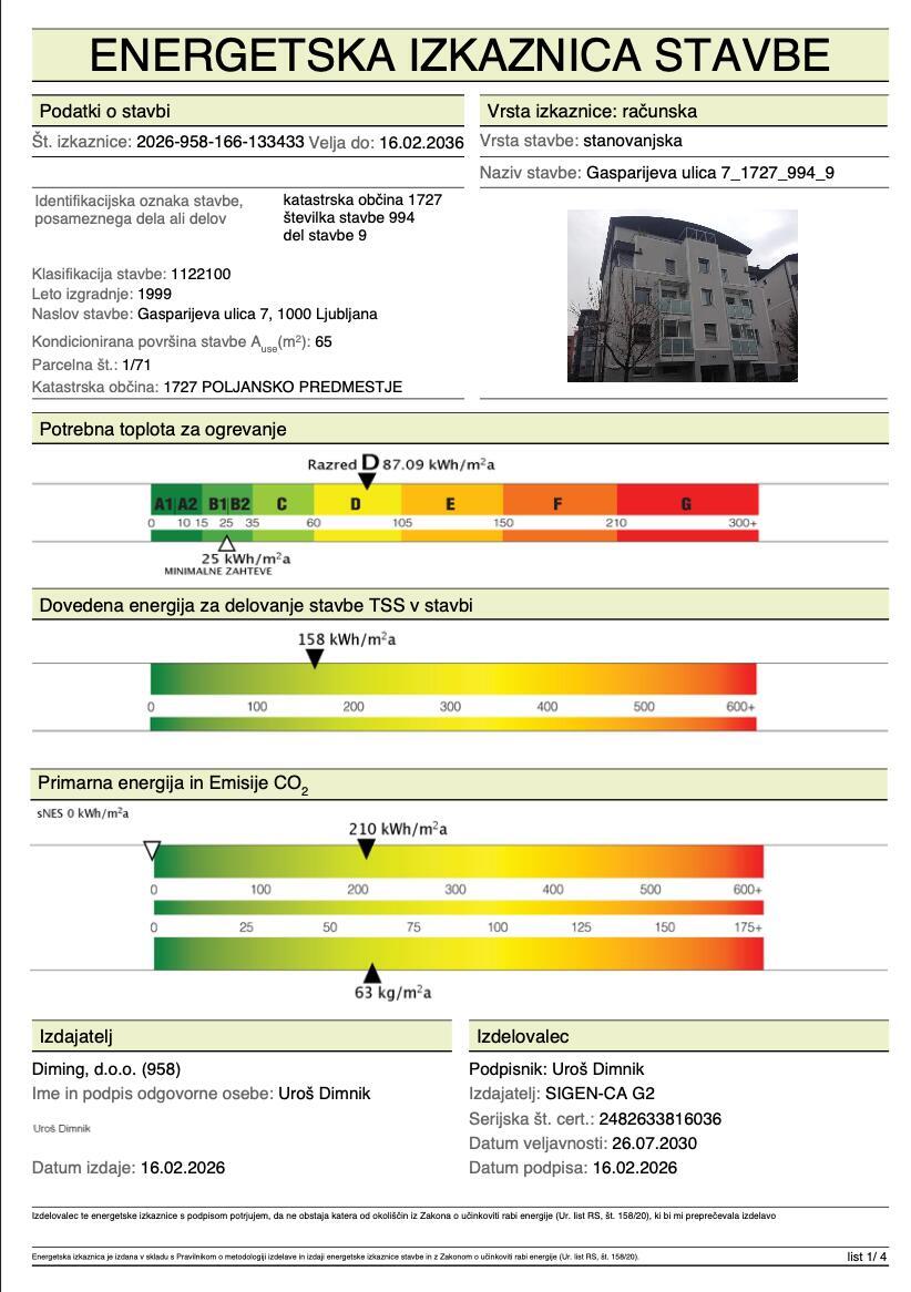 IZJEMNA PRILOŽNOST – PROSTORNO 2,5 SOBNO STANOVANJE Z GARAŽO NA NOVIH POLJANAH - Slika 23