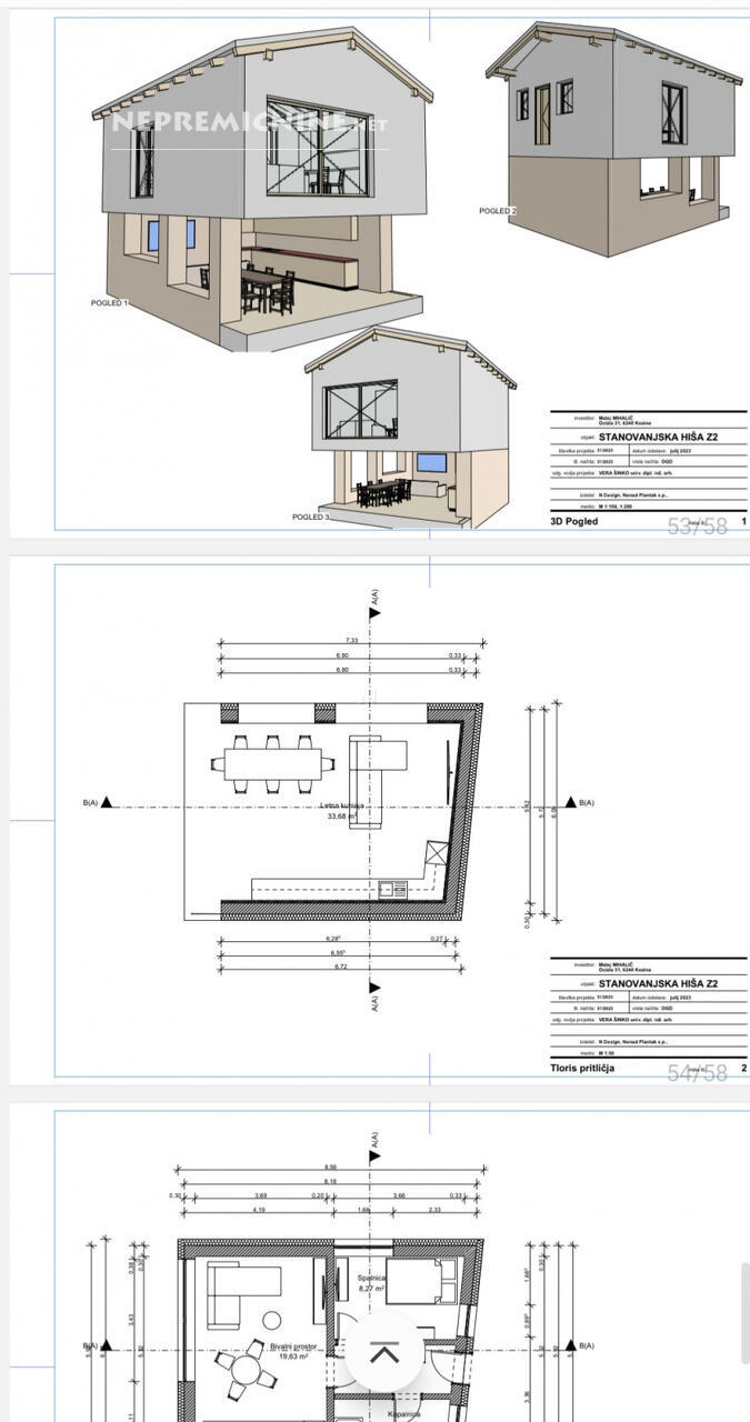 Ocizla parcela z gradbenim dovoljenjem za dve enostanovanjske hise - Slika 7