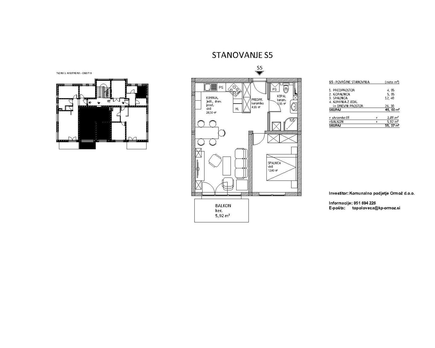 ORMOŽ - Novogradnja stanovanje na ključ / Št. stanovanja A-S5 - Slika 19