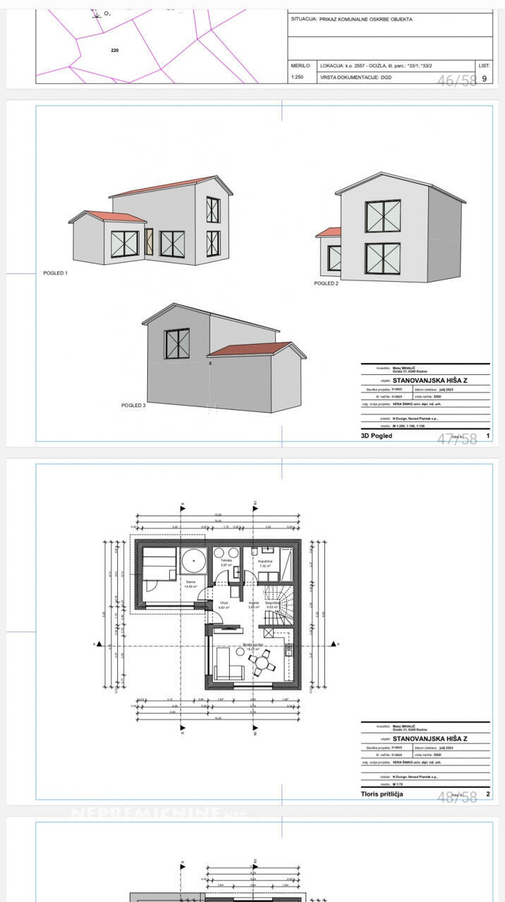 Ocizla parcela z gradbenim dovoljenjem za dve enostanovanjske hise - Slika 6